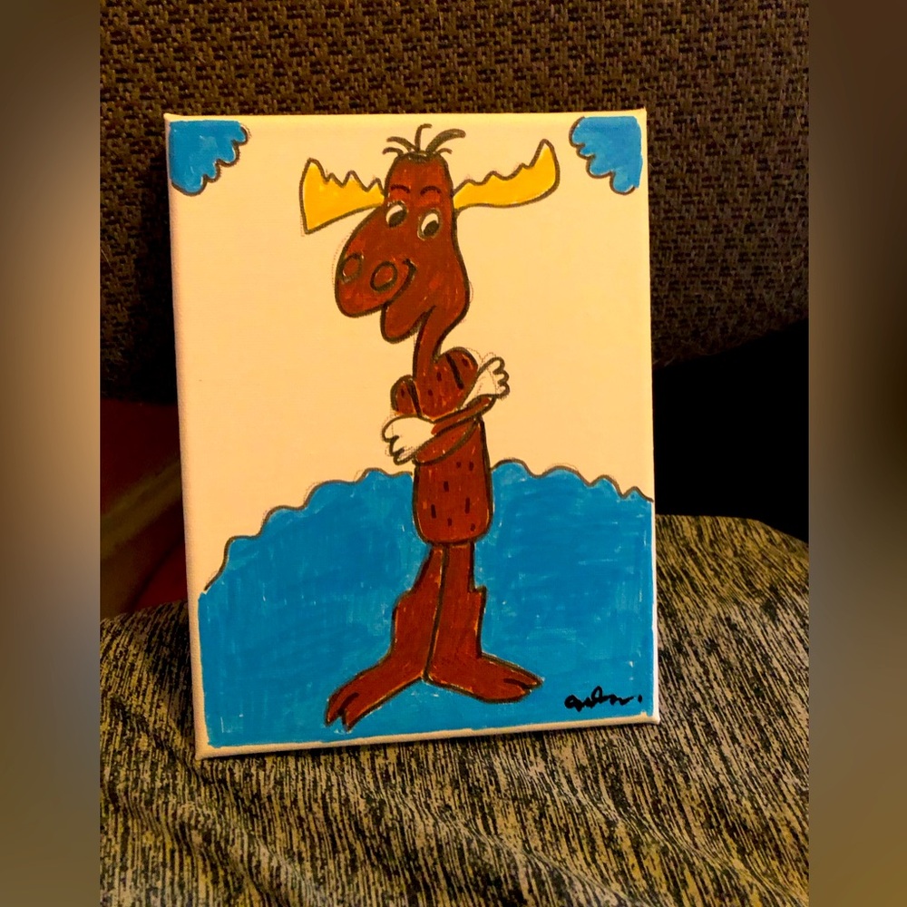 New draw by hand. 5X7 take time to draw by hand.